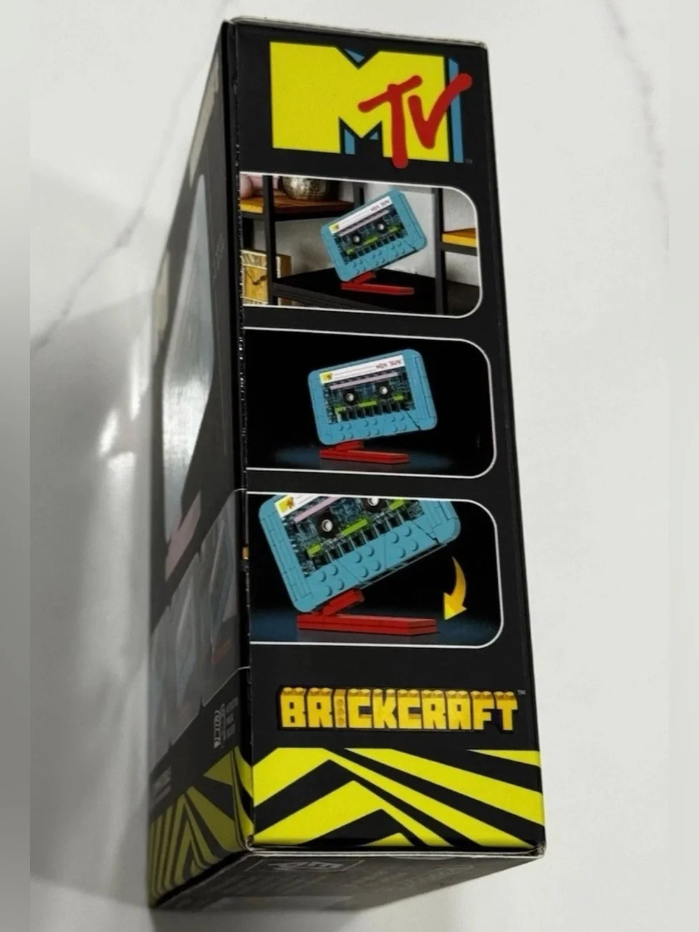 New MTV BRICKCRAFT Cassette Tape Building Brick Set - Retro Mix Tape 96 piece